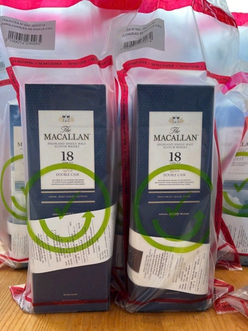 Rượu Macallan 18 Double Cask Xách Tay - Duty Free