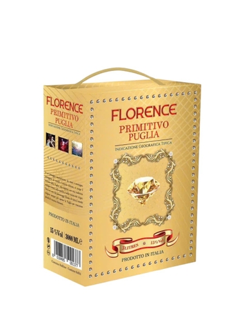 Rượu Vang Bịch FLorence Primitivo Puglia Chính Hãng