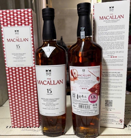 Rượu Macallan 15 Double Cask Collection Uk Chính Hãng