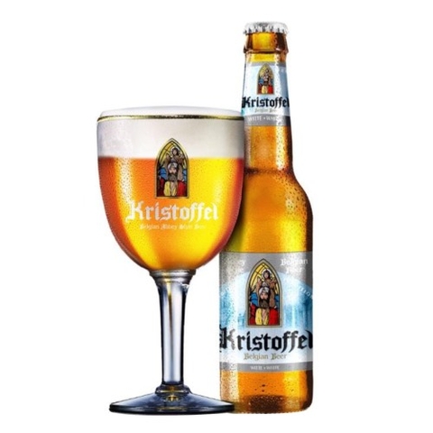 Bia Kristoffel White 5% Bỉ – thùng 24 chai 330ml.