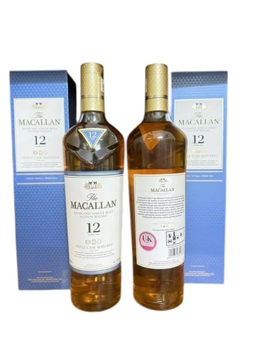 Rượu Macallan 12 Triple Cask UK Chính Hãng