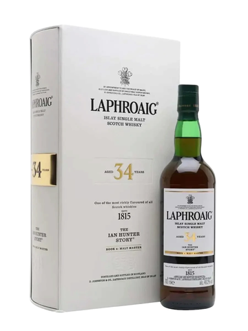 Rượu Laphroaig 34 Năm - The Ian Hunter Story Book 4 Chính Hãng