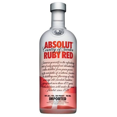 Rượu Vodka Absolut Ruby Red