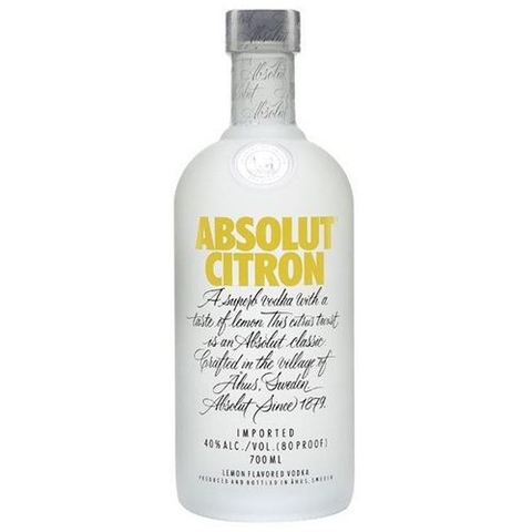 Rượu Vodka Absolut Citron 700ml