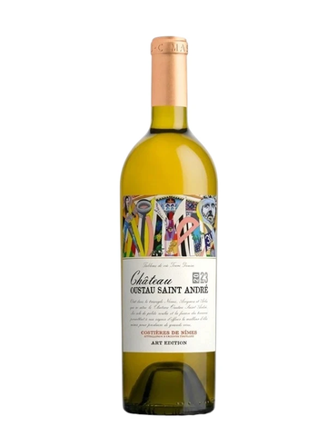 Vang trắng Chateau Oustau Saint Andre AOP Costieres De Nimes Chính Hãng
