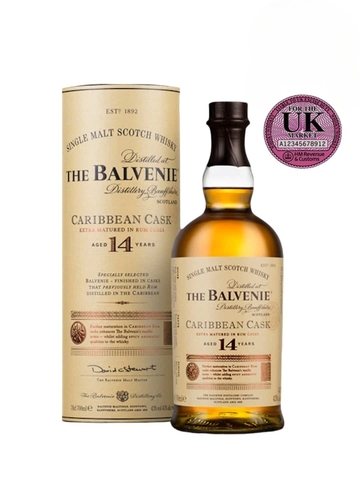 Rượu Balvenie 14 Caribbean Cask Uk
