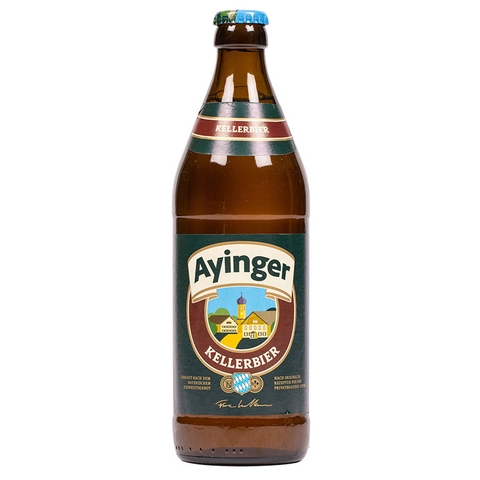 Bia Ayinger Kellerbier 4,9% Đức – chai 500ml