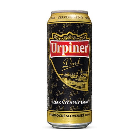 Bia Urpiner Dark 5% Tiệp – thùng 24 lon 500ml