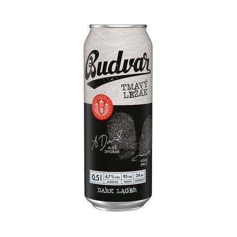 Bia Budweiser Budvar Dark 4,7% Tiệp – thùng 24 lon 500ml