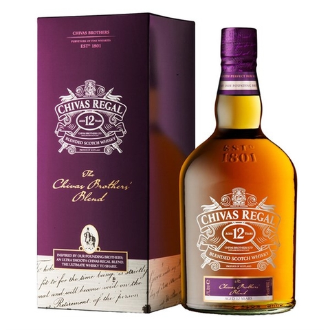 Chivas 12 Năm The Chivas Brothers Blend- Hộp tím