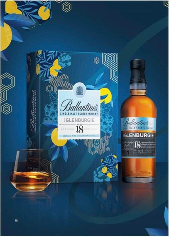 RƯỢU BALLANTINE'S 18 NĂM HỘP QUÀ TẾT 2025-GIÁ TỐT NHẤT
