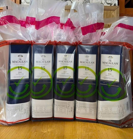 Rươu Macallan 15 Double Cask Xách Tay -Duty Free