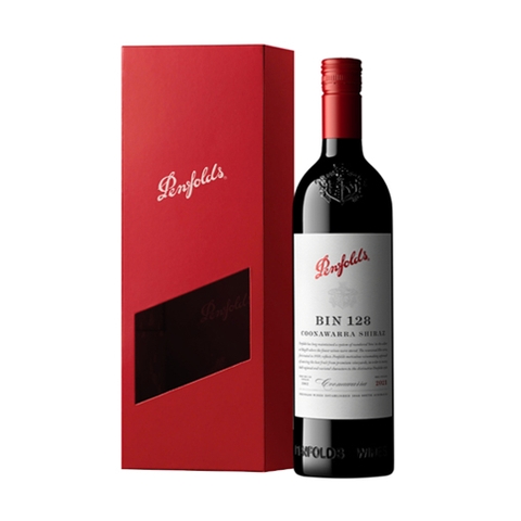 Rượu vang Penfolds Bin 128 Coonawarra Shiraz hộp quà 2025