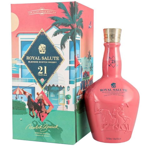Rượu Royal Salute 21 Năm Miami Polo Edition Chính Hãng