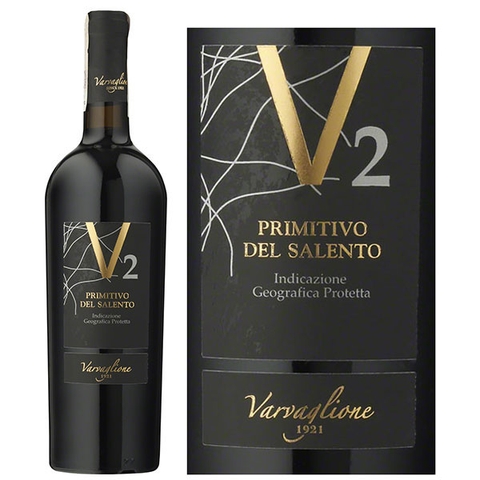 Rượu Vang Ý Varvaglione V2 Primitivo Del Salento-GIÁ RẺ NHẤT