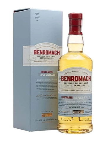 Rượu Benromach 2011 Contrasts Triple Distilled Chính Hãng