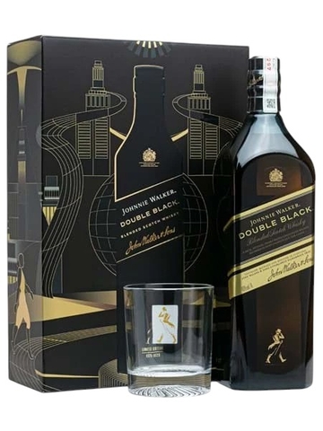 Rượu Johnnie Walker Double Black 1 lít Hộp Quà Tết 2026 Chính Hãng