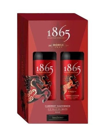 Vang 1865 Cabernet Sauvignon Horse Edition hộp quà đôi cao cấp