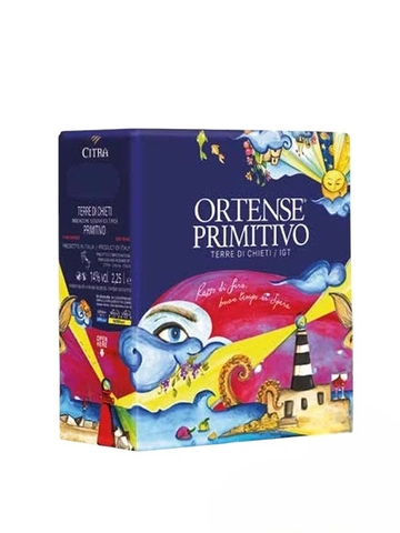 Rượu Vang Bịch Ortese Primitivo 14% chính hãng