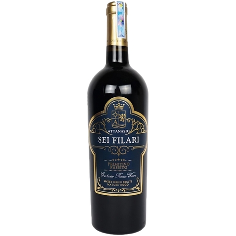 Rượu Vang Attanasio Sei Filari Primitivo Passito