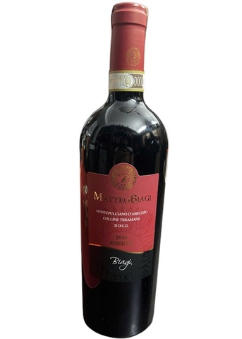 Rượu Vang Ý Matteo Biagi Montepulciano d’Abruzzo DOCG Riserva Chính Hãng