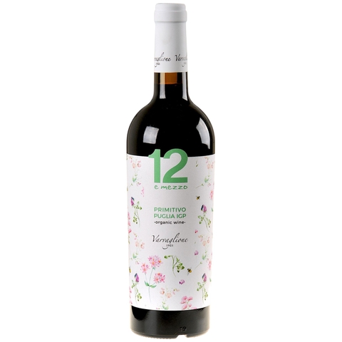Rượu Vang 12 E Mezzo Primitivo Puglia Organic  Chính Hãng