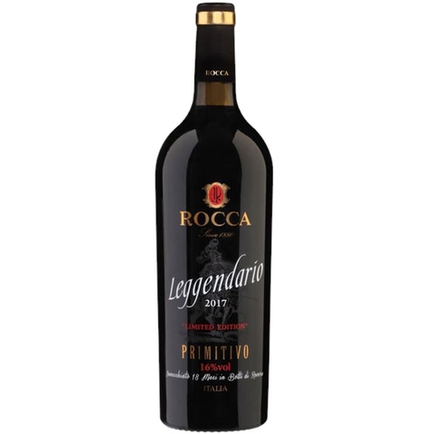 Rượu Vang Leggendario Limited Primitivo Rocca  Chính Hãng