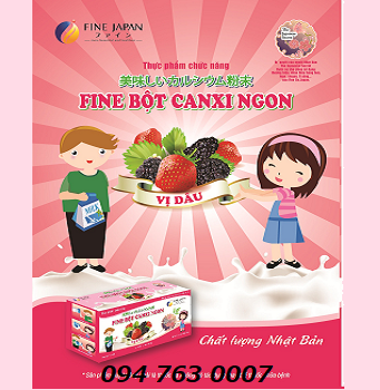 Bột Canxi Ngon Vị Dâu