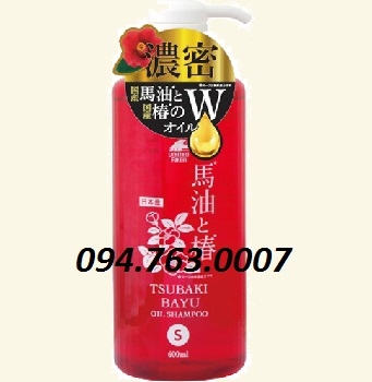 Dầu gội mỡ ngựa và dầu hoa trà 600ml