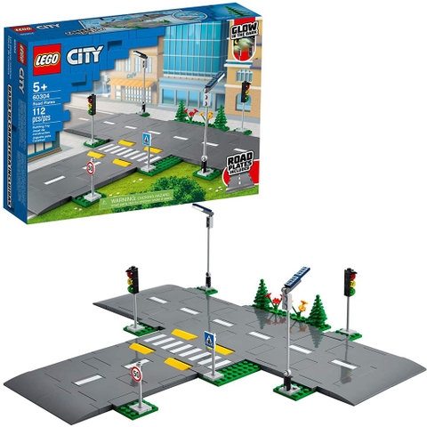 []Có sẵn[] 60304 LEGO City Road Plates - Đường giao thông