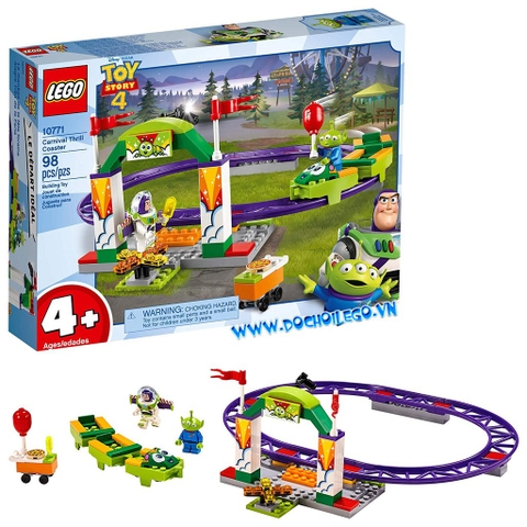 10771 LEGO | Disney Pixar’s Toy Story 4 Carnival Thrill Coaster - Tàu lượn siêu tốc