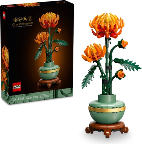  10368 Lego Botanical Collection Chrysanthemum - đồ chơi lắp ráp Chậu hoa cúc đại đóa