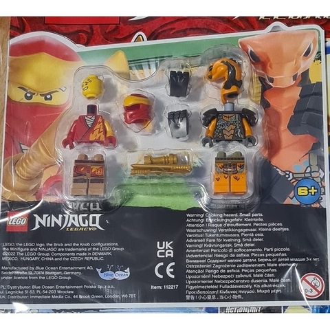 112217 LEGO Kai vs. Boa Destructor blister pack - Vĩ 2 nhân vật Đồ chơi lắp ráp