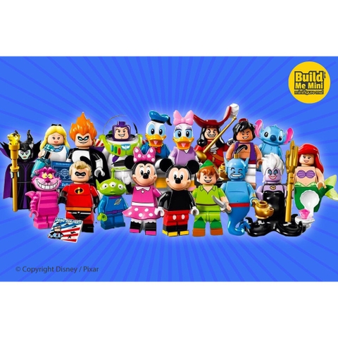 Trọn bộ 18 nhân vật Disney series 1 - 71012 LEGO Minifigures The Disney Series