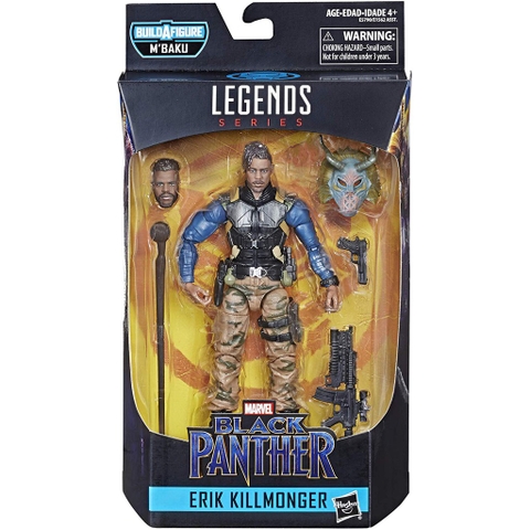 Mô hình siêu phản diện Erik Killmonger - Marvel Legends Series Black Panther 6-inch Erik Killmonger Figure
