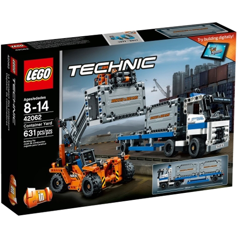 42062 LEGO Technic Container Yard - Xe Container & Xe nâng hàng