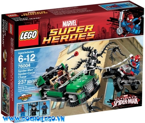 76004 LEGO® Spider man - Spider-Cycle Chase - Mẫu mới năm 2013