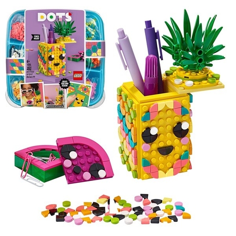 ?? 41906 LEGO Dots - Pineapple Pencil Holder - Hộp bút chì hình trái thơm