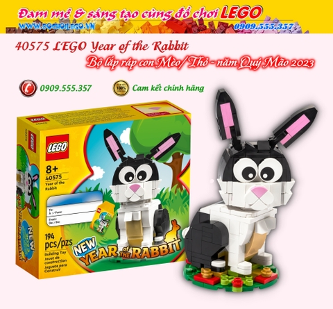 40575 LEGO Year of the Rabbit - Đồ chơi LEGO Mèo/ Thỏ Quý Mão (2023)