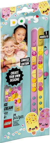 🐾 41910 LEGO Dots Ice Cream Besties Bracelets- Bộ Vòng Tay kem Sắc Màu