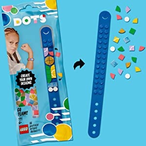 ?? 41911 LEGO DOTS Go Team Bracelet - Vòng tay Go team