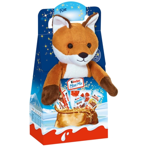 Thú bông Cáo + Kẹo Chocolate Kinder