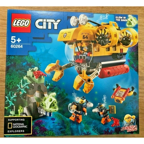 60264 LEGO City Ocean Exploration Submarine - Tàu ngầm thám hiểm đại dương