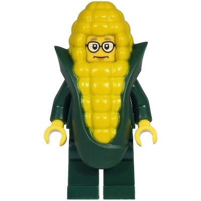 Nhân vật Bắp LEGO  - Mayor Fleck - Dark Green Suit Jacket, Corn Cob Costume - cty1222