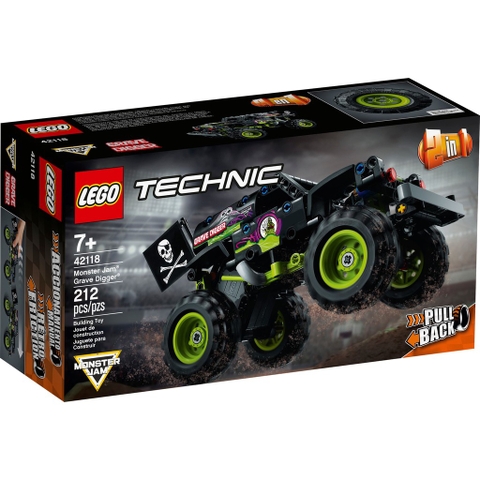 42118 LEGO Technic 2in1 Monster Jam Grave Digger - Pull back - Xe địa hình kéo thả 2in1