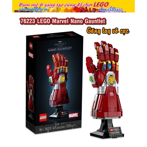 76223 LEGO Marvel Super Heroes Nano Gauntlet - Găng tay vô cực - Đỏ
