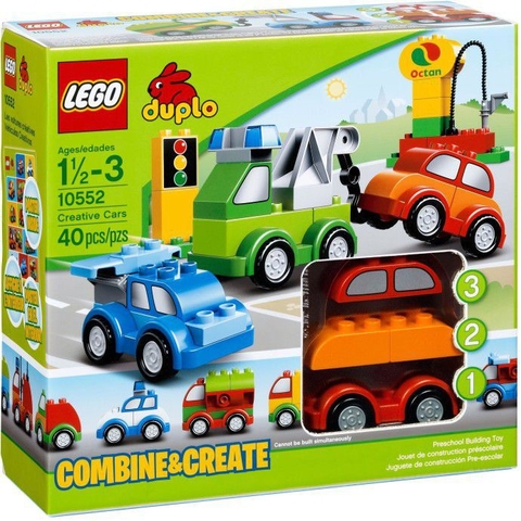 Lăp ráp ôtô 10552 LEGO® DUPLO CREATIVE CARS (dành cho bé < 5 tuổi)