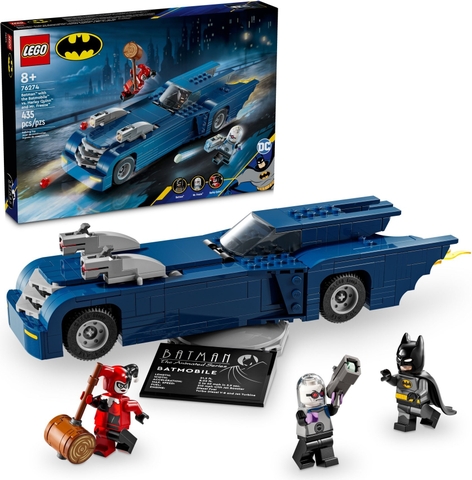 76274 Batman with the Batmobile vs. Harley Quinn and Mr. Freeze