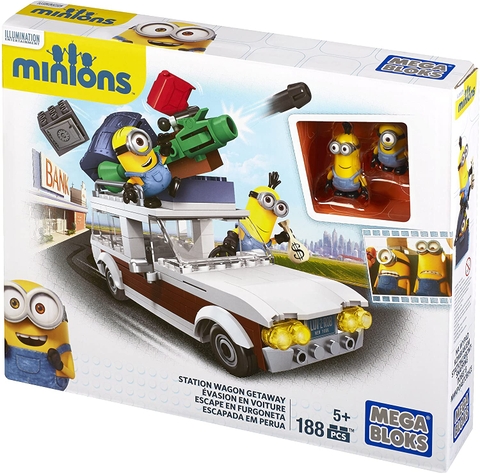 Mega Bloks Minions Station Wagon Getaway - Bộ xếp hình Mega bloks