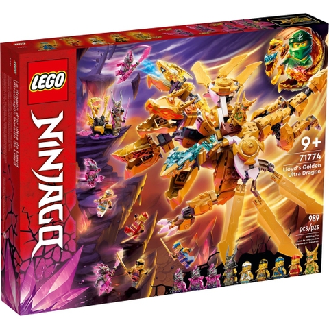 71775 LEGO Ninjago Crystalized Lloyd's Golden Ultra Dragon - Siêu Rồng vàng của Lloyd